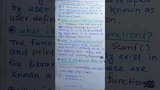 User defined function and Library functions l What is called function and calling functions? 