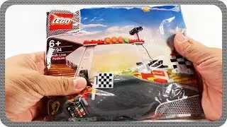 Lego Shell V-Power 40194 Finish Line and Podium - UNBOXING