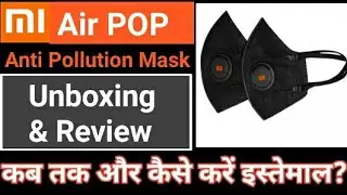 BEST MASK FOR PROTECTION AGAINST CORONA VIRUS | Mi Air POP Anti Pollution Mask? HINDI