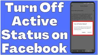 How to Turn Off Active Status On Facebook