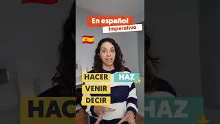 ✨Imperativo irregular en español || Learn Spanish conjugarion