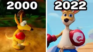 Graphical Evolution of Kao the Kangaroo (2000-2022)