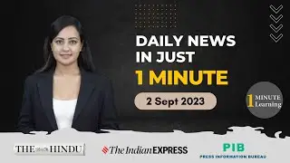 2 Sep 2023 Current Affairs | Daily Current Affairs | Current Affairs Today