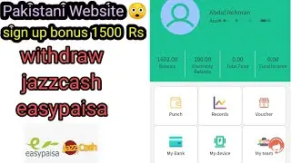 How To Make Money In Pakistan | New Website withdraw Jazzcash Easypasa Account