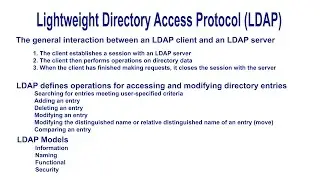 Lightweight Directory Access Protocol (LDAP) - Introduction