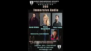 AES NY Section Facebook Live  360 Immersive Audio