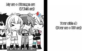 Microwave edit meme|Fpe & Strange au|✨️Fake collab✨️|(Please read the desc)|(Myabe...bad animation?)