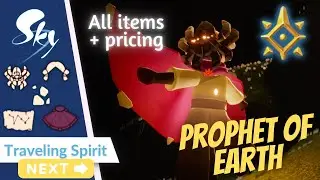 Prophet of Earth - Stone Cape, Spider Mask + MORE  - Traveling Spirits | Sky CotL | nastymold