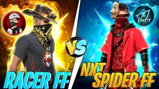 @RACER_FF 🆚@SPIDER-FF🔥Best clash squad match // 1 vs 1 Friendly match //@classyfreefire Free Fire