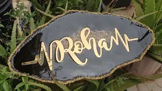 EASY MOULD MAKING FOR RESIN | NO FANCY EQUIPMENT | Resin name plate