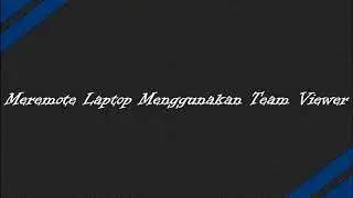 Menggunakan Team Viewer