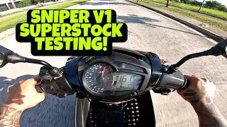 Sniper v1 superstock | 6 speed convert R15 testing | Daily2wheels