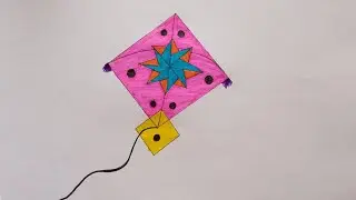 how to draw kite step by step easily#How_to_Draw_Kite#Kite_drawing