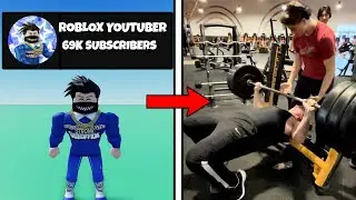 How much can a ROBLOX YOUTUBER BENCHPRESS?