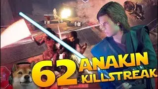 Not Today Villains! Anakin 62 Killstreak/Gameplay in Jakku! Battlefront 2