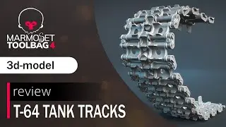 T-64 Tank Track Link 3D-Model