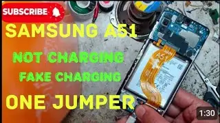 Samsung A51 charging jumper | fake charging | charging not save