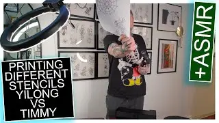 Tattoo Stencil Printing on ATS886 and TIMmy - ASMR