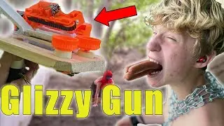Making a GLIZZY SHOOTER To End my Friends Hot Dog ADDICTION