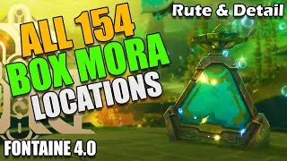 154 Box Mora Chest Fontaine 4.0 Route Locations ( All Box Mora Fontaine 4.0 Farming ) Genshin Impact