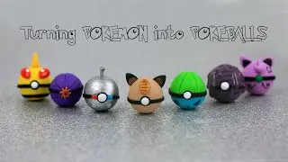 Turning POKÉMON into POKÉBALLS! I Polymer Clay Tutorial I Collaboration video with other creators!