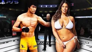 Bruce Lee vs. Ashley Graham (plus size) | EA Sports UFC 4 (PS5)