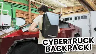 I got the NEW Mini Cybertruck! Cybertruck backpack by Arcoche!