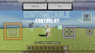 Customizable controls for mcpe || How to get customisable controls in mcpe?