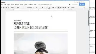 Google Doc Using Doc Templates