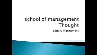 school of management Thought