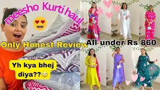 Meesho Kurti Set Haul 💕| Honest Review Shikha Rana #meesho