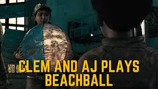 Clem & AJ Play Beach ball | The Walking Dead: The Final Season.