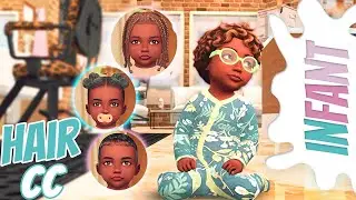 🍼NEW! Sims 4 INFANT CC HAIR + Links