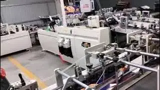 Shopping paper bag machine