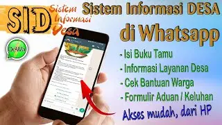 Ada Buku Tamu, TAMPILAN APLIKASI SISTEM INFORMASI DESA WHATSAPP DEWA 2023