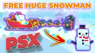 How To Get Free Huge Pet Snowman in Pet Simulator X Christmas Update - Roblox Pet Sim X - PSX