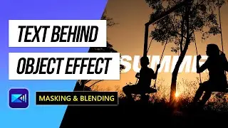 Add Text Behind Moving Object on iPhone and Android | PowerDirector App Tutorial