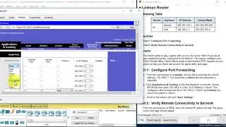 11.2.4.4 Packet Tracer - Configuring Port Forwarding on a Linksys Router