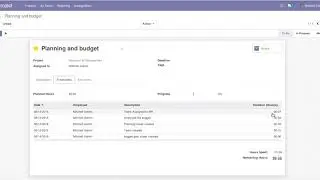 Project Task Timer with Start/Stop/Pause