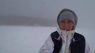Рыбалка  СНЕГ и ТУМАН  на что клюет малоротка