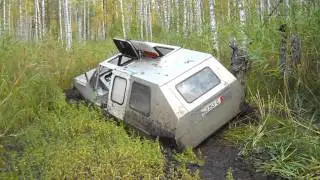 Гусеничный болотоход 