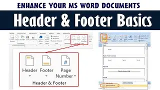 Basics Header & Footer Setting in Short Video | MS Word 2019 Tutorial
