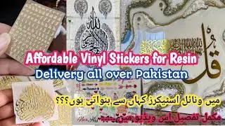 Vinyl Stickers for Resin || Wholesale Rates || Packaging Material | Showroom visit with all details
