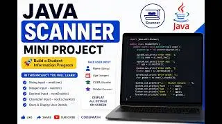 Java Scanner Mini Project 🔥 | Take Different User Inputs in Java | Coding Challenge