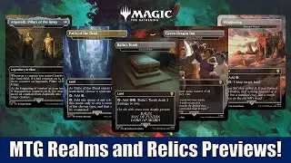 Big Reprints! MTG Lord of the Rings Tales of Middle Earth Realms and Relics Subset Previews.
