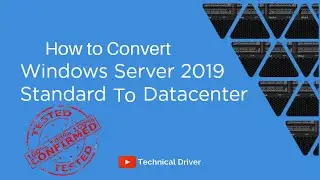 How to Convert Windows Server 2019/2016 Standard to Datacenter|Change STANDARD Version to DATACENTER