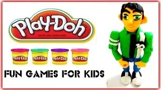 Ben 10 Play Doh - Claymotion Ben10 - How to make Ben10 Play Dough