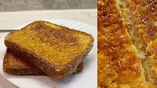 Crunchy caramel toast