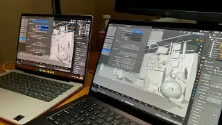 Blender M5 Apple Chip vs Snapdragon X Plus