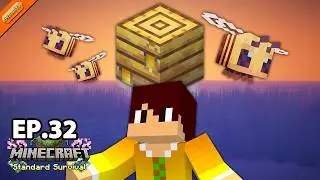Minecraft Standard #32 - Surviving with a Tiny Bee Farm Dome 1.21